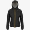 K-WAY Giacca Impermeabile capospalla donna Slim Fit Reversibile Donna black-beige- Lily plus.2 double