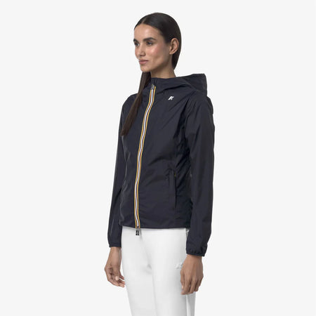 K-WAY Giacca Impermeabile capospalla donna Slim Fit Reversibile Donna Grigio Blu - Lily plus.2 double