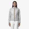K-WAY Giacca Impermeabile capospalla donna Slim Fit Reversibile Donna Grigio Blu - Lily plus.2 double
