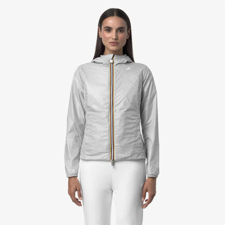 K-WAY Giacca Impermeabile capospalla donna Slim Fit Reversibile Donna Grigio Blu - Lily plus.2 double