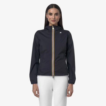 K-WAY Giacca Impermeabile capospalla donna Slim Fit Reversibile Donna Grigio Blu - Lily plus.2 double