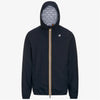 K-Way Jack Stretch Dot Giubbino Uomo Impermeabile Slim Fit Blu Navy K5127QW