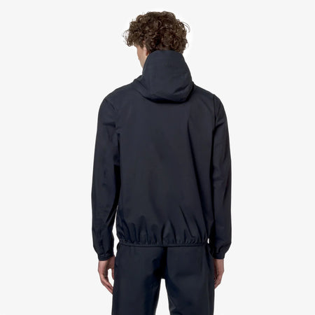K-Way Jack Stretch Dot Giubbino Uomo Impermeabile Slim Fit Blu Navy K5127QW