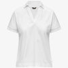 K-Way T-shirt polo donna Iselie in cotone bianca regular fit