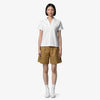 K-Way T-shirt polo donna Iselie in cotone bianca regular fit