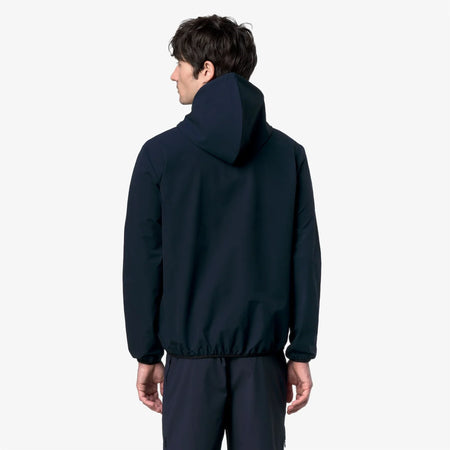 K-Way Journeer Felpa Unisex da Viaggio Impacchettabile K5138FW Blu Depth K89