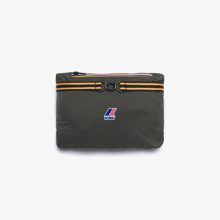 K-WAY Giubbino Uomo Intermedia Calda Unisex Verde Scuro con Materiali Riciclati K61273W