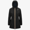K-WAY Denise Capospalla donna Giacca Calda Reversibile Donna Nera Blu con Imbottitura Sintetica .K6128UW