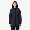 K-WAY Denise Capospalla donna Giacca Calda Reversibile Donna Nera Blu con Imbottitura Sintetica .K6128UW