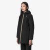 K-WAY Denise Capospalla donna Giacca Calda Reversibile Donna Nera Blu con Imbottitura Sintetica .K6128UW