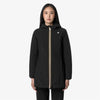 K-WAY Denise Capospalla donna Giacca Calda Reversibile Donna Nera Blu con Imbottitura Sintetica .K6128UW
