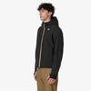 K-WAY Jacko Bonded giacca corta uomo impermeabile con pile nero blu