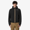 K-WAY Jacko Bonded giacca corta uomo impermeabile con pile nero blu