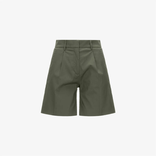 K-Way Bermuda Donna Chino Stretch in Gabardine Verde Militare Nive K6133MW