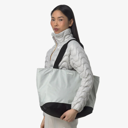 K-WAY Borsa donna Tote Impermeabile Unisex beige per Uso Quotidiano - Clere