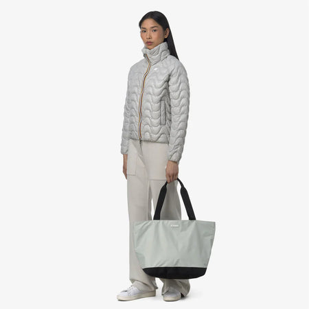 K-WAY Borsa donna Tote Impermeabile Unisex beige per Uso Quotidiano - Clere