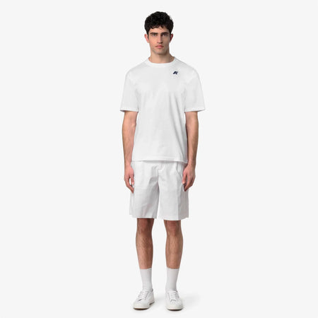 K-Way T-shirt uomo Solo Wave in cotone bianca