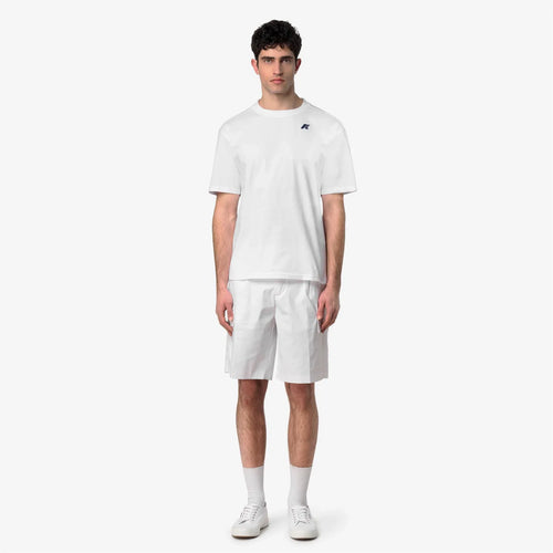 K-Way T-shirt uomo Solo Wave in cotone bianca