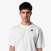 K-Way T-shirt uomo Solo Wave in cotone bianca