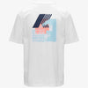 K-Way T-shirt uomo Solo Wave in cotone bianca