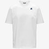 K-Way T-shirt uomo Solo Wave in cotone bianca