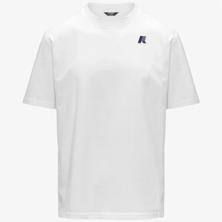 K-Way T-shirt uomo Solo Wave in cotone bianca