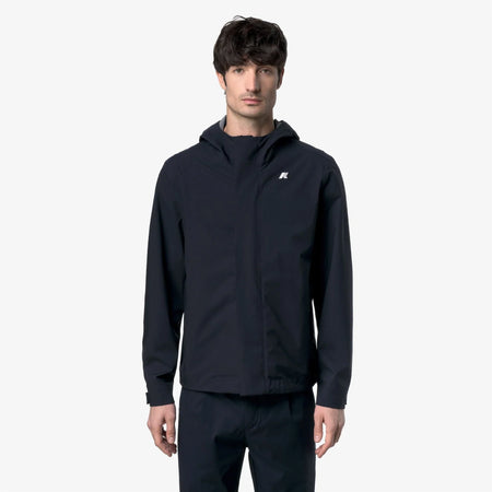 K-Way Jacko Stretch 2L Giubbino Uomo Impermeabile K7136SW Blu Depth K89