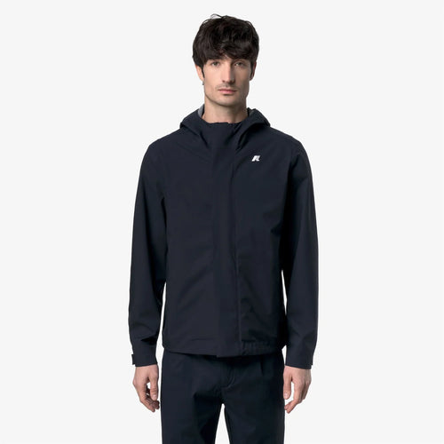 K-Way Jacko Stretch 2L Giubbino Uomo Impermeabile K7136SW Blu Depth K89