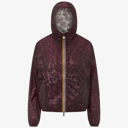 K-Way Laurette Super Light Lami Reversibile Giubbino Donna Violet-Beige K7137JW