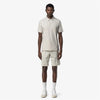 Polo uomo K-Way Vanoine beige slim fit in cotone stretch manica corta