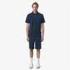 K-Way Polo uomo Vanoine in cotone stretch blu navy K7151CW B67