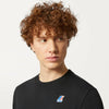 K-WAY K-WAY felpa uomo Felpa in Pile Unisex nera per Abbigliamento Urbano - Le vrai auguste poly cotton