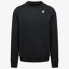 K-WAY K-WAY felpa uomo Felpa in Pile Unisex nera per Abbigliamento Urbano - Le vrai auguste poly cotton