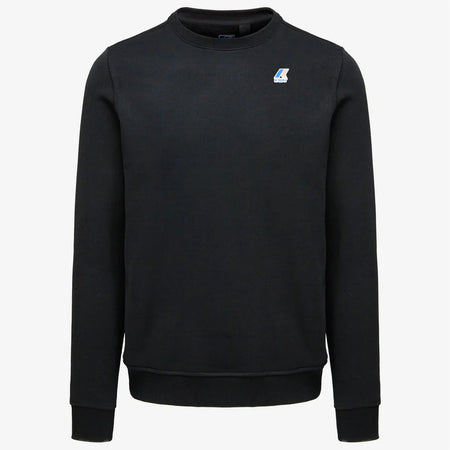K-WAY K-WAY felpa uomo Felpa in Pile Unisex nera per Abbigliamento Urbano - Le vrai auguste poly cotton