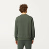 K-WAY felpa uomo Felpa in Pile Unisex Verde Scuro per Abbigliamento Urbano - Le vrai auguste poly cotton
