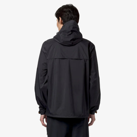 K-WAY Capospalla uomo Charmel travel Giacca Impermeabile Unisex da Viaggio Nera e Grigia con Design Pieghevole