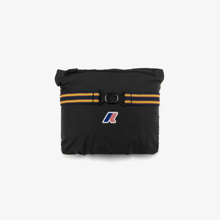 K-WAY Capospalla uomo Charmel travel Giacca Impermeabile Unisex da Viaggio Nera e Grigia con Design Pieghevole