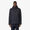 K-Way giacca uomo Jacko Twill Marmotta blu impermeabile con PrimaLoft