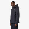 K-Way giacca uomo Jacko Twill Marmotta blu impermeabile con PrimaLoft