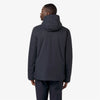 K-Way giacca uomo Jacko Twill Marmotta blu impermeabile con PrimaLoft