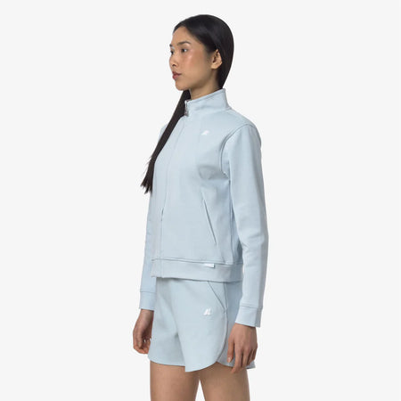 K-WAY Giacca in Pile Blu Baby Felpa Donna per Attività Sportive e Tempo Libero - Cyrielle interlock