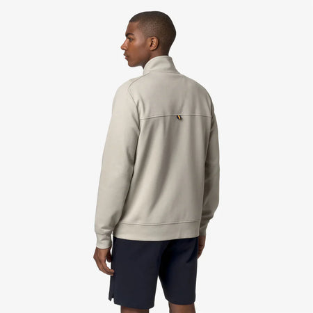 K-WAY felpa uomo Giacca in Fleece beige da Uomo Athleisure per Uso Urbano K81369W