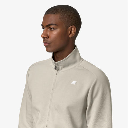 K-WAY felpa uomo Giacca in Fleece beige da Uomo Athleisure per Uso Urbano K81369W