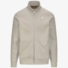 K-WAY felpa uomo Giacca in Fleece beige da Uomo Athleisure per Uso Urbano K81369W