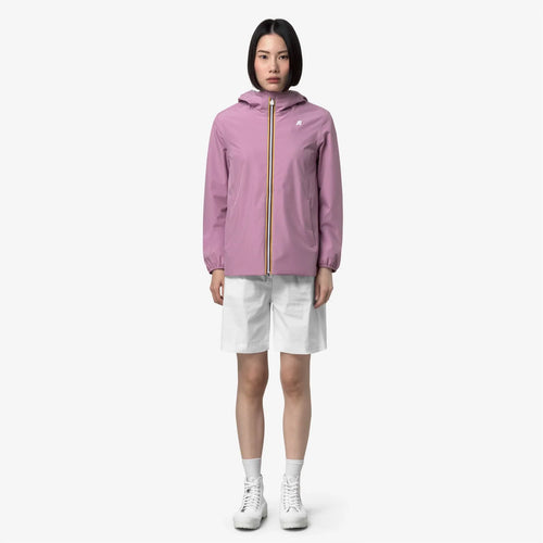 K-Way Marguerite Giubbino Donna K8138PW H41 Giacca Stretch Impermeabile Antivento con Cappuccio Rosa