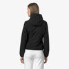 K-WAY Giacca Corto Capospalla Donna Impermeabile Nera Grigia con Tessuto Elasticizzato - Lily stretch poly jersey