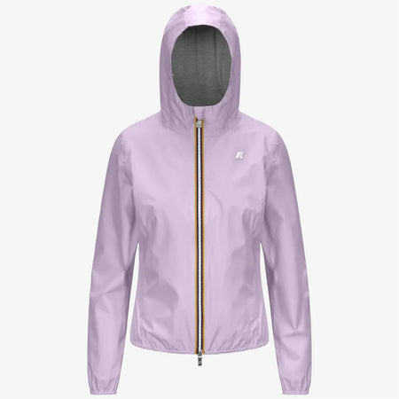 K-WAY Giacca Corto Capospalla Donna Impermeabile Viola con Tessuto Elasticizzato - Lily stretch poly jersey
