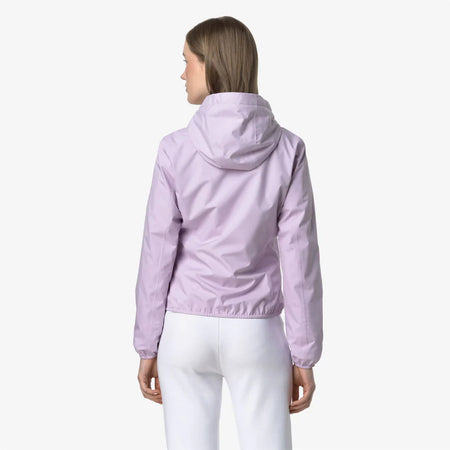 K-WAY Giacca Corto Capospalla Donna Impermeabile Viola con Tessuto Elasticizzato - Lily stretch poly jersey