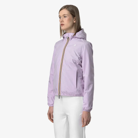 K-WAY Giacca Corto Capospalla Donna Impermeabile Viola con Tessuto Elasticizzato - Lily stretch poly jersey