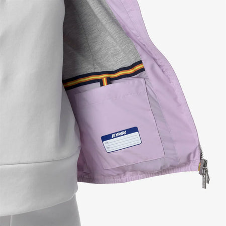 K-WAY Giacca Corto Capospalla Donna Impermeabile Viola con Tessuto Elasticizzato - Lily stretch poly jersey